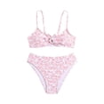 thumbnail image 1 of Kiijoy Girls Floral High Waist Bikini Set Beach Swimsuit Quick Dry Bathing Suits, 1 of 5