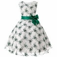 thumbnail image 1 of Kiijoy Girls Flower Embroidery Sleeveless Dress Party Pageant Bow A Line Dresses, 1 of 7