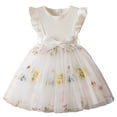 thumbnail image 1 of Kiijoy Girls Flower Embroidery Tutu Dress Ruffle Sleeveless Mesh Princess Dress, Sizes 6M-5T, 1 of 8