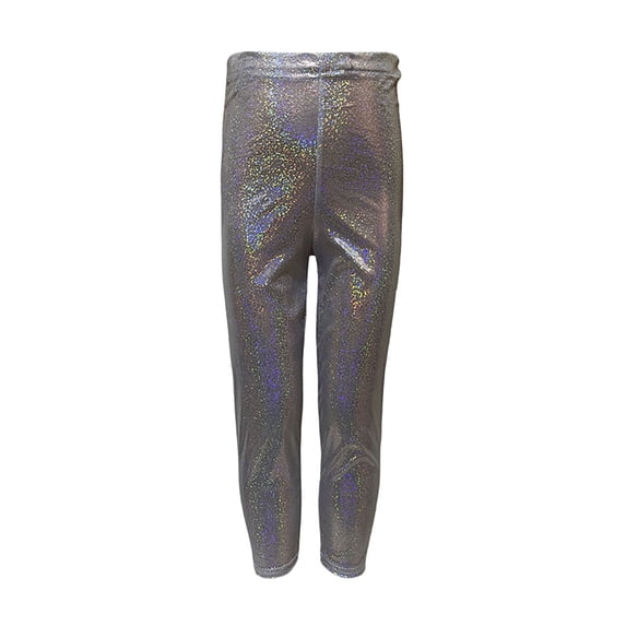 Kiijoy Girls Glitter Sequin Leggings Kids Stretch Dance Stage Performance Pants
