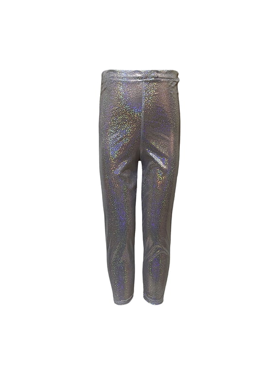 Girls Glitter Sequin Leggings Kids Stretch Dance Stage Performance Pants