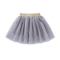 thumbnail image 1 of Kiijoy Girls Glitter Star Tutu Skirt Ballet Dance A Line Tulle Skirt, Grey, Size 1-10, 1 of 5