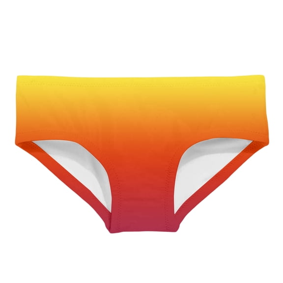 Kiijoy Girls Gradient Swim Trunks Summer Beach Swimwear Stretch Bikini Bottoms, Sizes 2-8