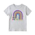 thumbnail image 1 of Kiijoy Girls Graphic Tees Back-To-School Short Sleeve Crew Neck T-Shirt, Sizes 10-11, 1 of 3