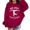 thumbnail image 1 of Kiijoy Girls Gymnastics Graphic Hoodie Casual Active Pullover Sweatshirt Top, 9-10 Years, 1 of 3
