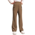 thumbnail image 1 of Kiijoy Girls High Rise Bootcut Pants School Stretch Pull On Pants with Pockets, Sizes 5-16, 1 of 8