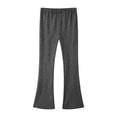 thumbnail image 1 of Kiijoy Girls High Waist Flare Pants Soft Stretch Casual Pants with Pockets, Sizes 3-13, 1 of 3