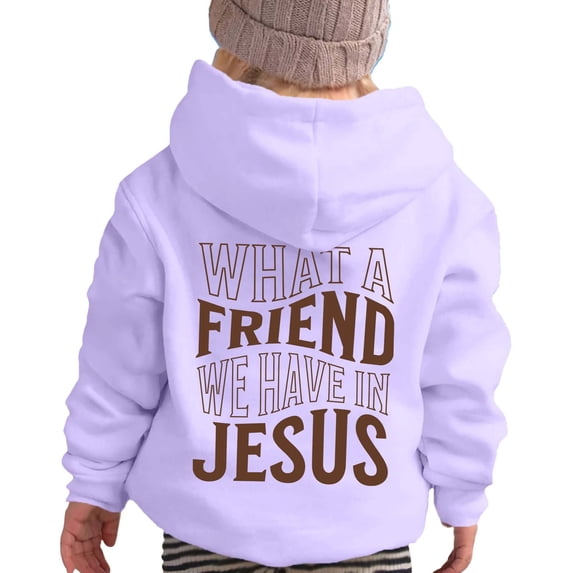 Kiijoy Girls Long Sleeve Pullover Hoodie Kids Letter Print Sweatshirt, Purple, 7-8 Years