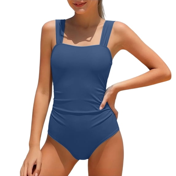 Kiijoy Girls One-Piece Swimsuit UPF 50 Bathing Suit with Adjustable Straps, Sizes 7-16