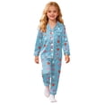 thumbnail image 1 of Kiijoy Girls Outfits Hearts Print Long Sleeve Shirt Pants Sleepwear, Sizes 10-11, 1 of 3