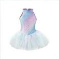 thumbnail image 1 of Kiijoy Girls Princess One-Piece Swimsuit Tutu Swim Dress with Swimming Cap, Sizes 3-12, 1 of 5