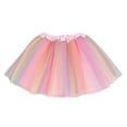 thumbnail image 1 of Kiijoy Girls Rainbow Mesh Tulle Skirt Party Dance Layered Tutu Skirt, Sizes One Size, 1 of 4