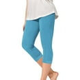 thumbnail image 1 of Kiijoy Girls Rhinestone Cropped Yoga Pants High Rise Athletic Stretch Capris, Sizes 10-11, 1 of 6