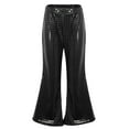thumbnail image 1 of Kiijoy Girls Sequin Glitter Flare Pants Stage Performance Baggy Pull On Pants, Sizes 1-16, 1 of 4