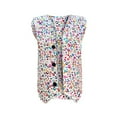 thumbnail image 1 of Kiijoy Girls Sequin Leopard Print Vest Kids Stylish Sleeveless Cardigan Top, Sizes 7-8, 1 of 4