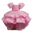 thumbnail image 1 of Kiijoy Girls Sequins Ruffle Formal Dress Pageant Party Wedding Dress Evening Gown, Sizes 2-3, 1 of 6