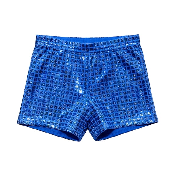 Kiijoy Girls Shiny Sequins Shorts Stage Performance Dance Booty Shorts, Sizes 11-12