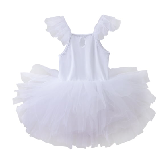 Kiijoy Girls Sleeveless Ballet Dance Dress Gymnastics Tutu Skirted Leotard, Sizes 3-10