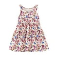 thumbnail image 1 of Kiijoy Girls Sleeveless Floral Skater Dress Summer Casual Tank Dress, Sizes 8-9, 1 of 2