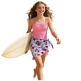 thumbnail image 1 of Kiijoy Girls Spaghetti Strap One-Piece Swimsuit with Cover Up Bathing Suit, Sizes 7-16, 1 of 4
