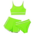 thumbnail image 1 of Kiijoy Girls Sport Swimsuits with Shorts 3 Piece Bikini Sets Swimming Suit, Sizes 8-14, 1 of 4