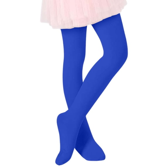 Kiijoy Girls Stretch Leggings Solid Lightweight Ballet Dance Tights Pantyhose, Sizes 1-12