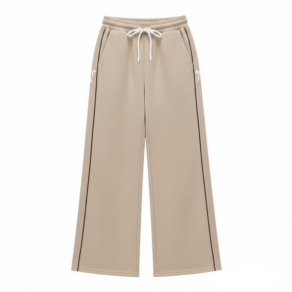Kiijoy Girls Sweatpants High Waist Athletic Pants Soft Casual Trousers, Sizes 5-6