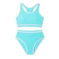 thumbnail image 1 of Kiijoy Girls' UPF 50+ Bikini Swimsuit Racerback Sport Swimwear Bathing Suit, Sizes 12-13, 1 of 4