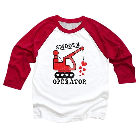 Kiijoy Girls Valentine's Day T-Shirt Graphic Long Sleeve T Shirt, Sizes 7-8