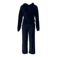 thumbnail image 1 of Kiijoy Girls Velvet Tracksuit Cozy Zip Up Hooded Jacket Jogger Pants Outfits, Sizes 8-9, 1 of 5