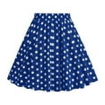 thumbnail image 1 of Kiijoy Girls Vintage Polka Dots Skirt Summer High Waisted Short A Line Skirt, Sizes 3-12, 1 of 6