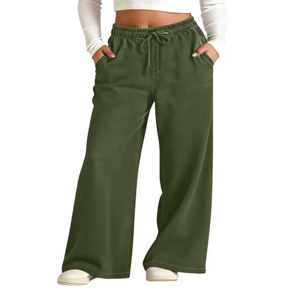 Kiijoy Girls Wide Leg Jeans High Rise Baggy Soft Denim Pants with Drawstring, Sizes 12-13