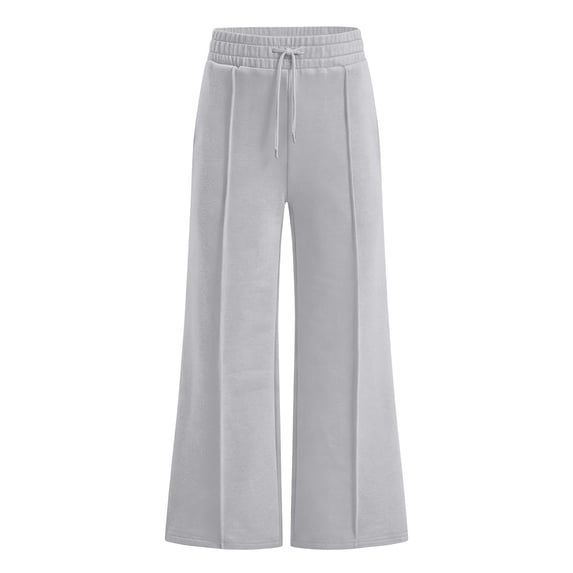 Kiijoy Girls Wide Leg Sweatpants Casual High Waist Active Pants Joggers, Sizes 5-16
