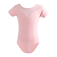 thumbnail image 1 of Kiijoy Gymnastics Ballet Leotard for Girls Short Sleeve Ballet Dance Leotards, Sizes 1-15, 1 of 2