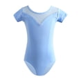thumbnail image 1 of Kiijoy Gymnastics Ballet Leotard for Girls Short Sleeve Ballet Dance Leotards, Sizes 1-15, 1 of 2