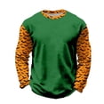 thumbnail image 1 of Kiijoy Halloween Boys Long Sleeve T Shirt Bat Print Crew Neck T-Shirt Top, Green, Size 6-7, 1 of 3