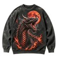 thumbnail image 1 of Kiijoy Halloween Boys Sweatshirt Dragon Graphic Long Sleeve Pullover, Sizes 7-8Y, 1 of 3