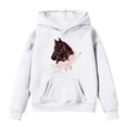 thumbnail image 1 of Kiijoy Hoodie Girls Horse Graphic Pullover Hooded Sweatshirt, White, 13-14 Years, 1 of 2