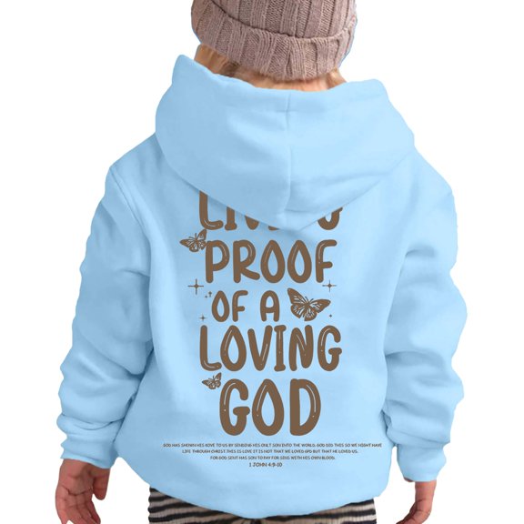Kiijoy Hoodies for Girls Letter Print Casual Hooded Sweatshirt Long Sleeve Pullover Hoodie