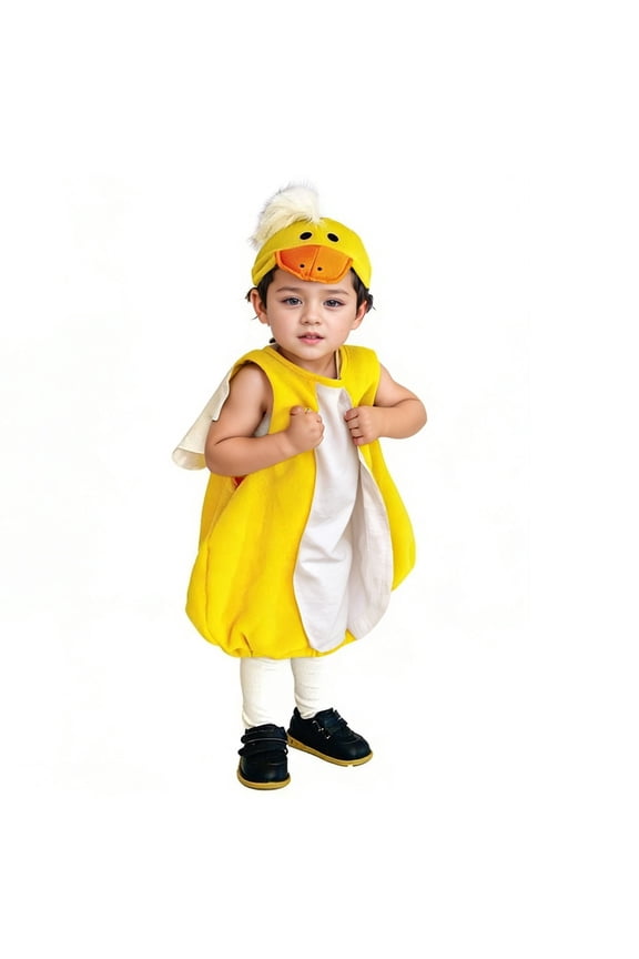 Infant Boys Duck Co_stume Cute Role Play Romper with Hat Outfit Set, Sizes 12-18 Months