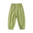 thumbnail image 1 of Kiijoy Boys Linen Harem Pants Summer Bloomers Breathable Loose Trousers, Sizes 18-24M, 1 of 7
