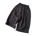 thumbnail image 1 of Kiijoy Infant Boys Linen Pants Summer Lightweight Pull On Wide Leg Pants, Sizes 12-24M, 1 of 3