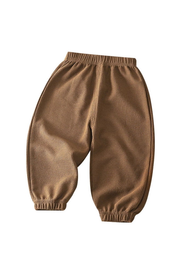 Infant Boys Slacks Pull On Loose Knitted Jersey Pants for Children, Sizes 8-15 Months