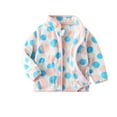 thumbnail image 1 of Kiijoy Infant Girls Fleece Jacket Fall Winter Zip Up Warm Coat Outerwear, Sizes 18-24M, 1 of 3
