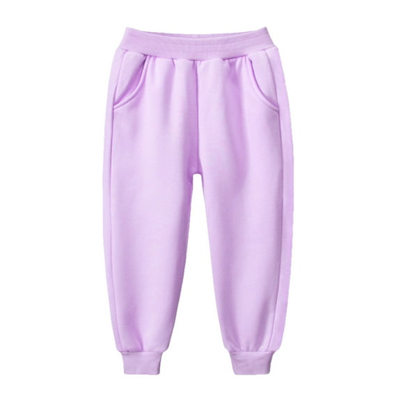 Kiijoy Girls' Jogger Pants Versatile Casual Active Sweatpants, Sizes 12-18M
