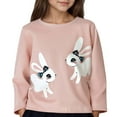 thumbnail image 1 of Kiijoy Infant Girls Long Sleeve T Shirt Cute Rabbit Print Casual T-Shirt Tee, Sizes 18-24M, 1 of 7