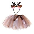 thumbnail image 1 of Kiijoy Infant Girls Outfits Fawn Tutu Skirt with Headband Party Clothes Set, Sizes 0-24M, 1 of 6
