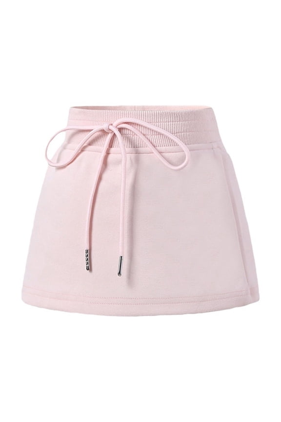 Infant Girls Preppy Athletic Skort High Rise Tennis Skirt with Built In Shorts