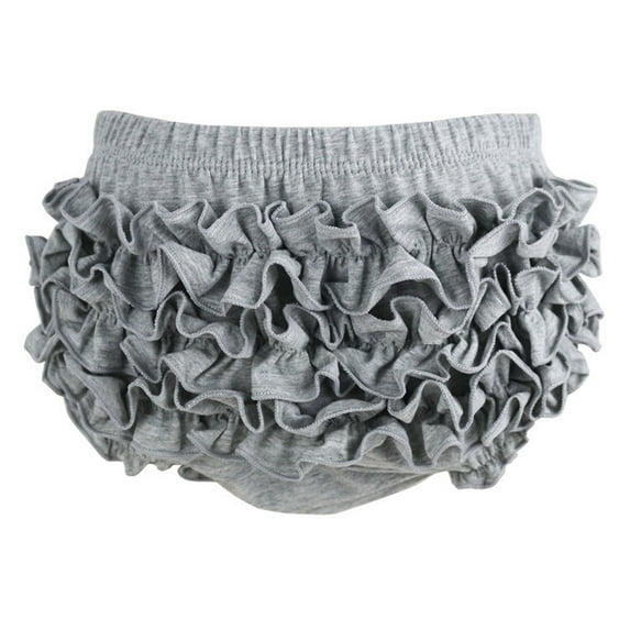Kiijoy Girls Ruffle Panty Cute Comfort Soft Brief Baby Solid Underwear, Sizes 12-24M