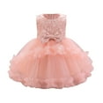 thumbnail image 1 of Kiijoy Infant Girls Sleeveless Bow Party Dress Pageant Gown Princess Dress, Sizes 18-24 Months, 1 of 6